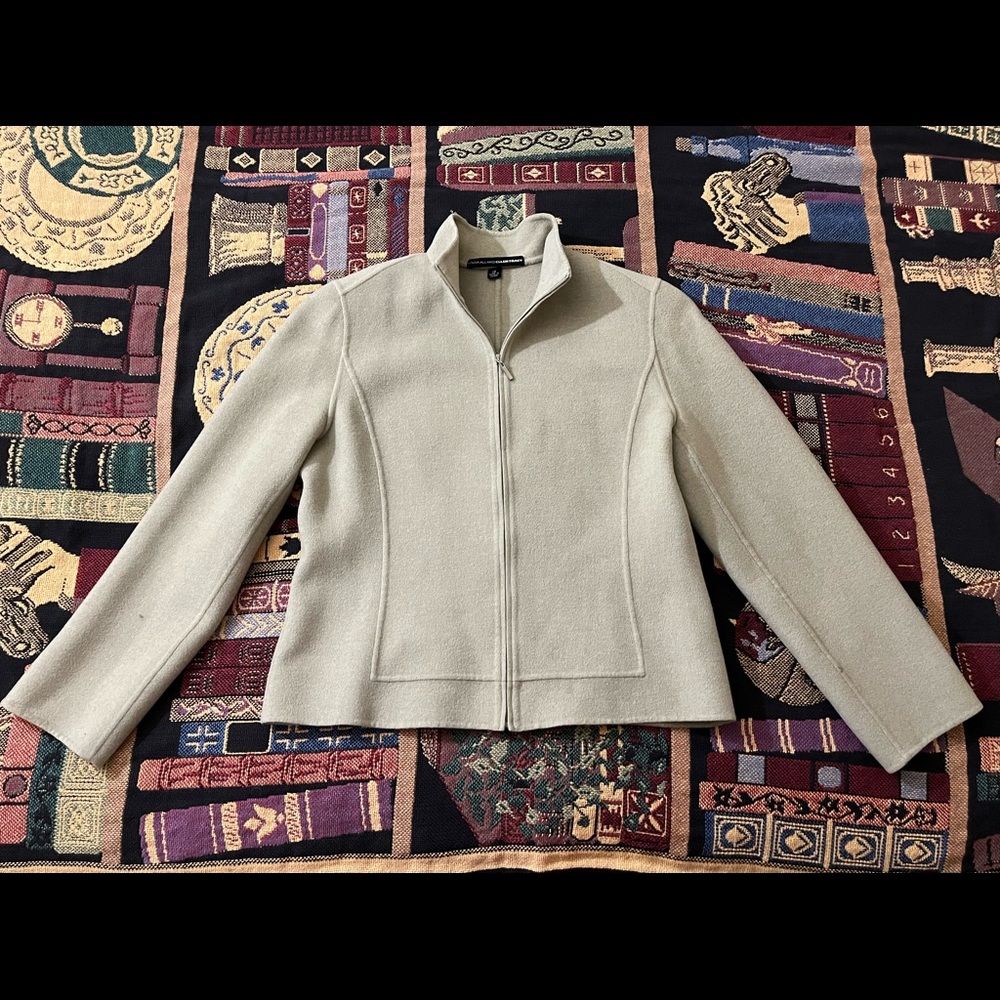 Linda Allard Ellen Tracy zip sweater jacket